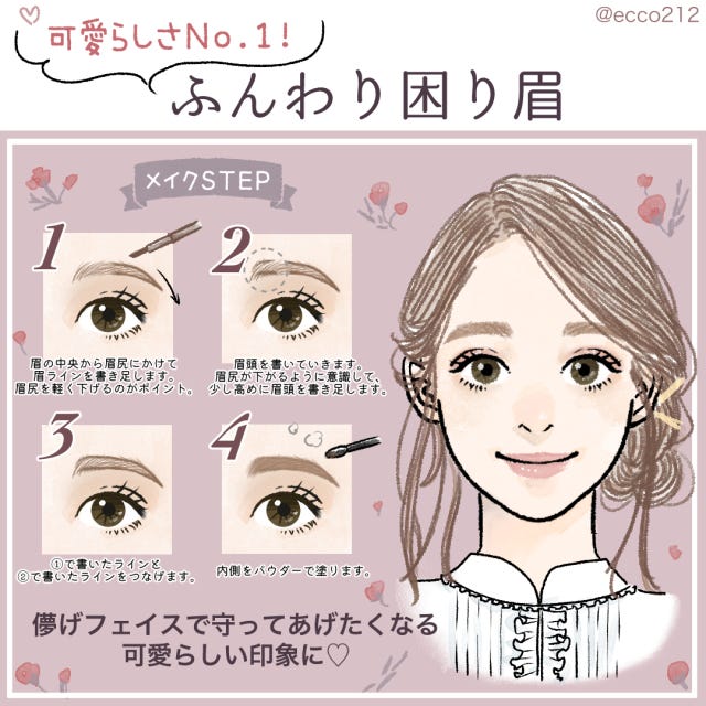 画像6 6 まゆ毛だけでこんなに変わるの なりたいイメージに変身できる眉デザイン4選 モデルプレス