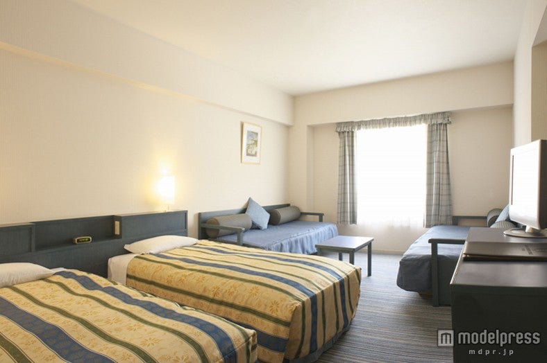 ファウンテンテラスホテルの客室の様子(C)Disney