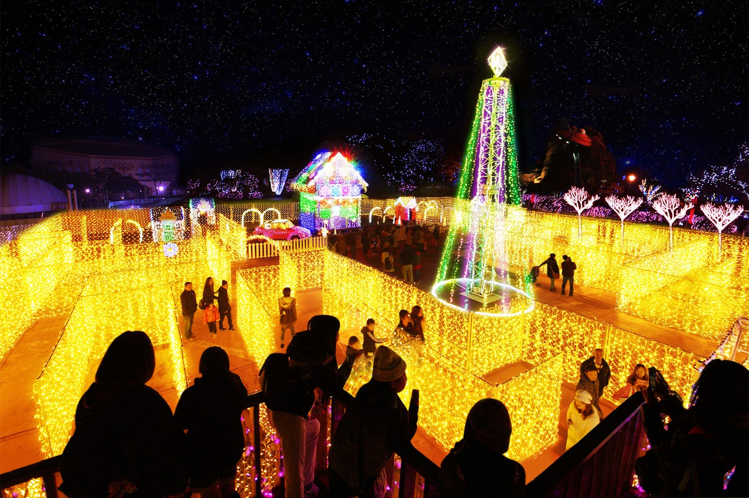 光の迷路は圧巻 400万球イルミ輝く福岡“ウインターカーニバル”がスタート