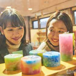 カラフルなキャンドル作りにチャレンジ(C)モデルプレス