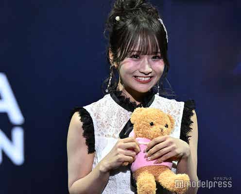 「ノブロックTV」で話題・森脇梨々夏、美脚披露 胸キュン投げキスで沸かす【オキコレ2025】