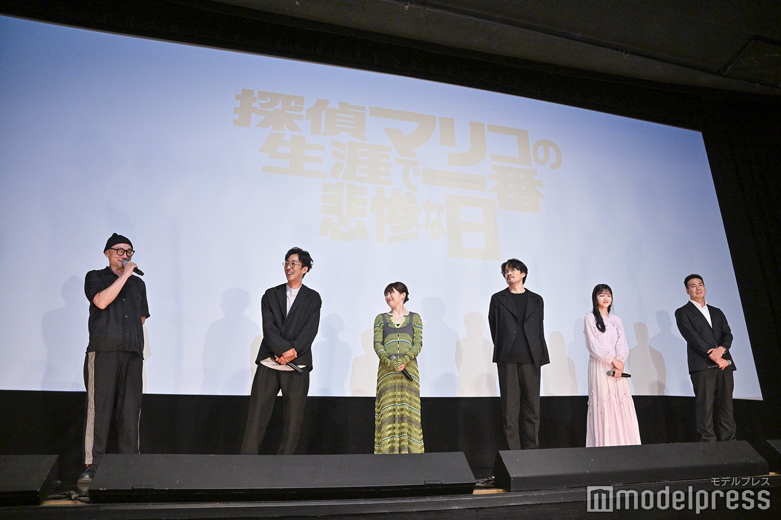 （左から）内田英治監督、北村有起哉、伊藤沙莉、竹野内豊、久保史緒里、片山慎三監督（C）モデルプレス