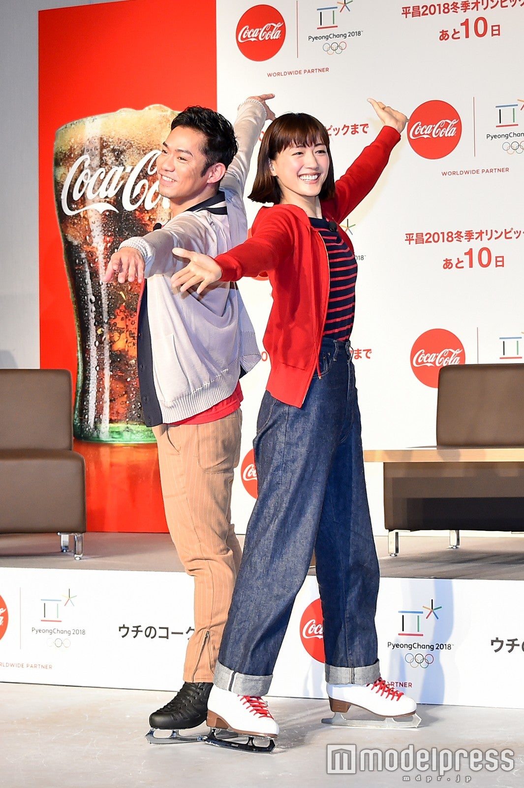 高橋大輔、綾瀬はるか （C）モデルプレス