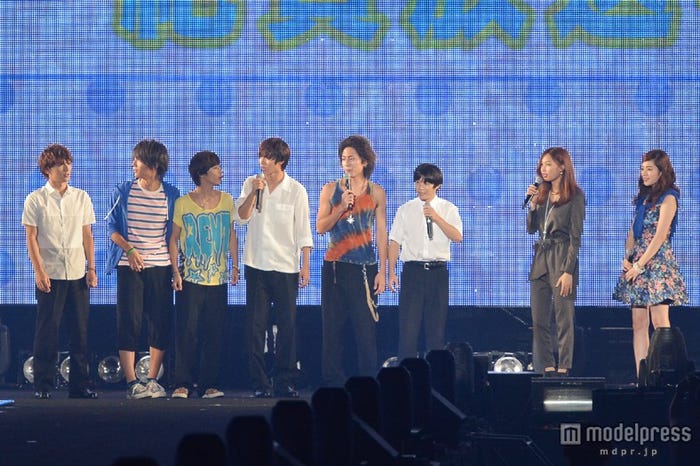 ドラマ「水球ヤンキース」ステージの模様