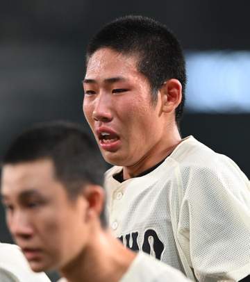 敗退の大分商 152キロ右腕の平田は涙が止まらず「恩返しをできなくて悔しい」プロ志望も表明「チームを勝たせる投手に」