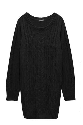 ベーシックケーブルニットワンピース「Re:EDIT by GALSTAR」1,998円（税込）／画像提供：Re:EDIT by GALSTAR