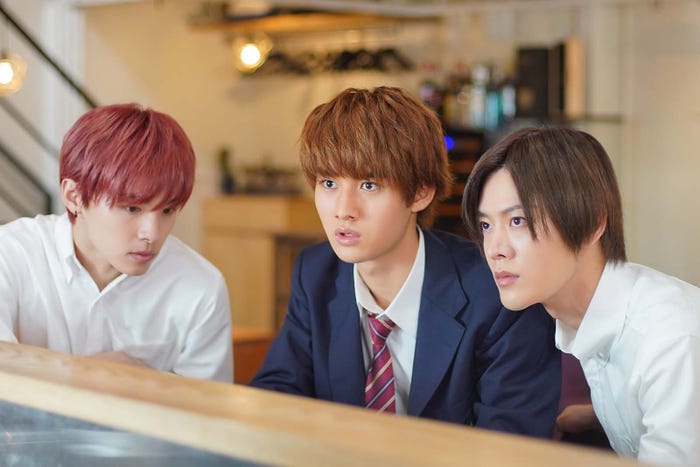 川西拓実、藤岡真威人、中本悠太「クールドジ男子」第11話より(C)那多ここね/SQUARE ENIX・ドラマ「クールドジ男子」製作委員会