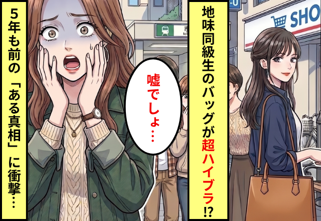 見下していた同級生が“100万円のバッグ”を所持！？しかし次の瞬間⇒“ある真相”を知り「ご、5年も前に…」