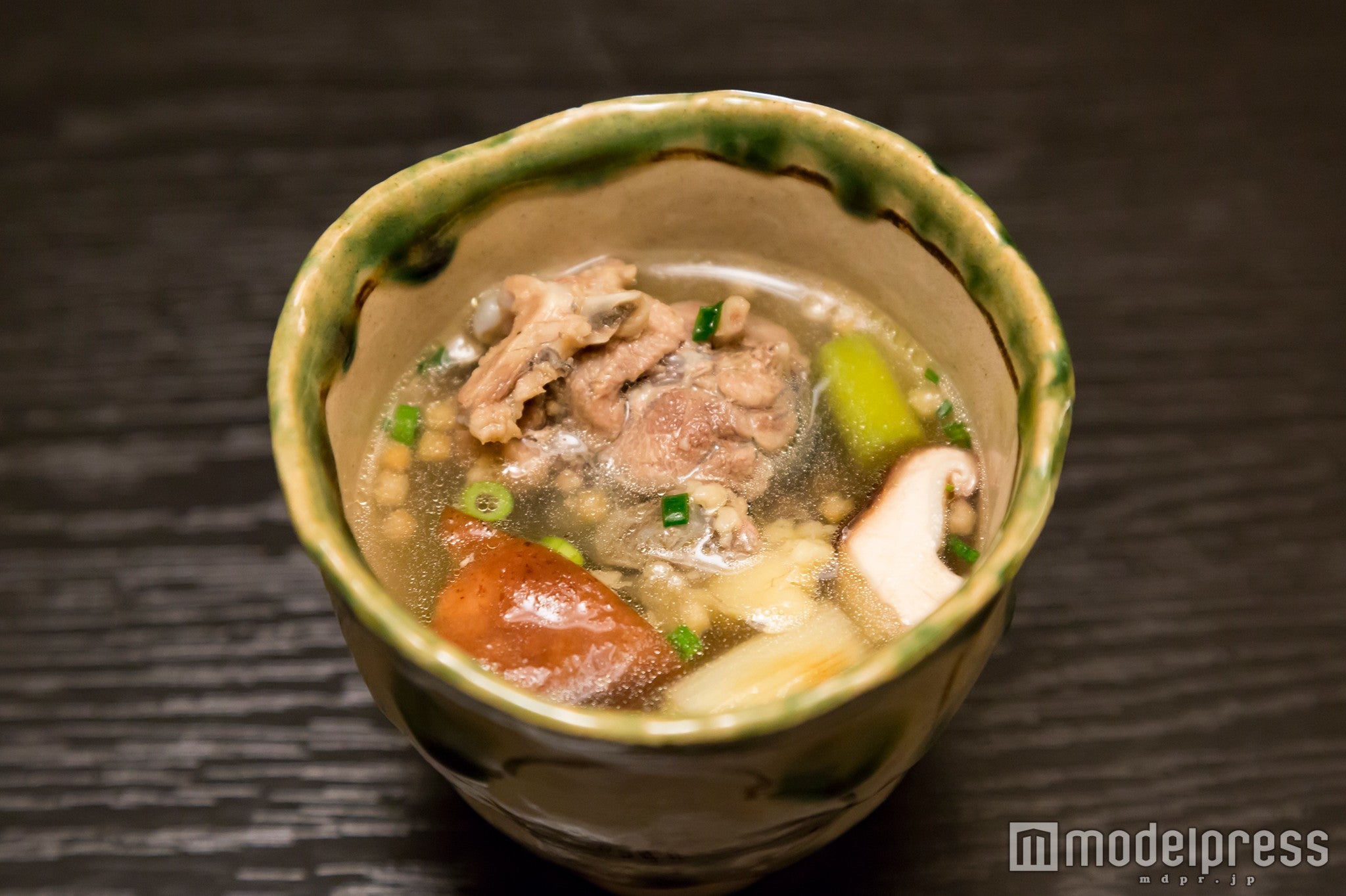 すっぽんと昆布の出汁が出たスープも絶品