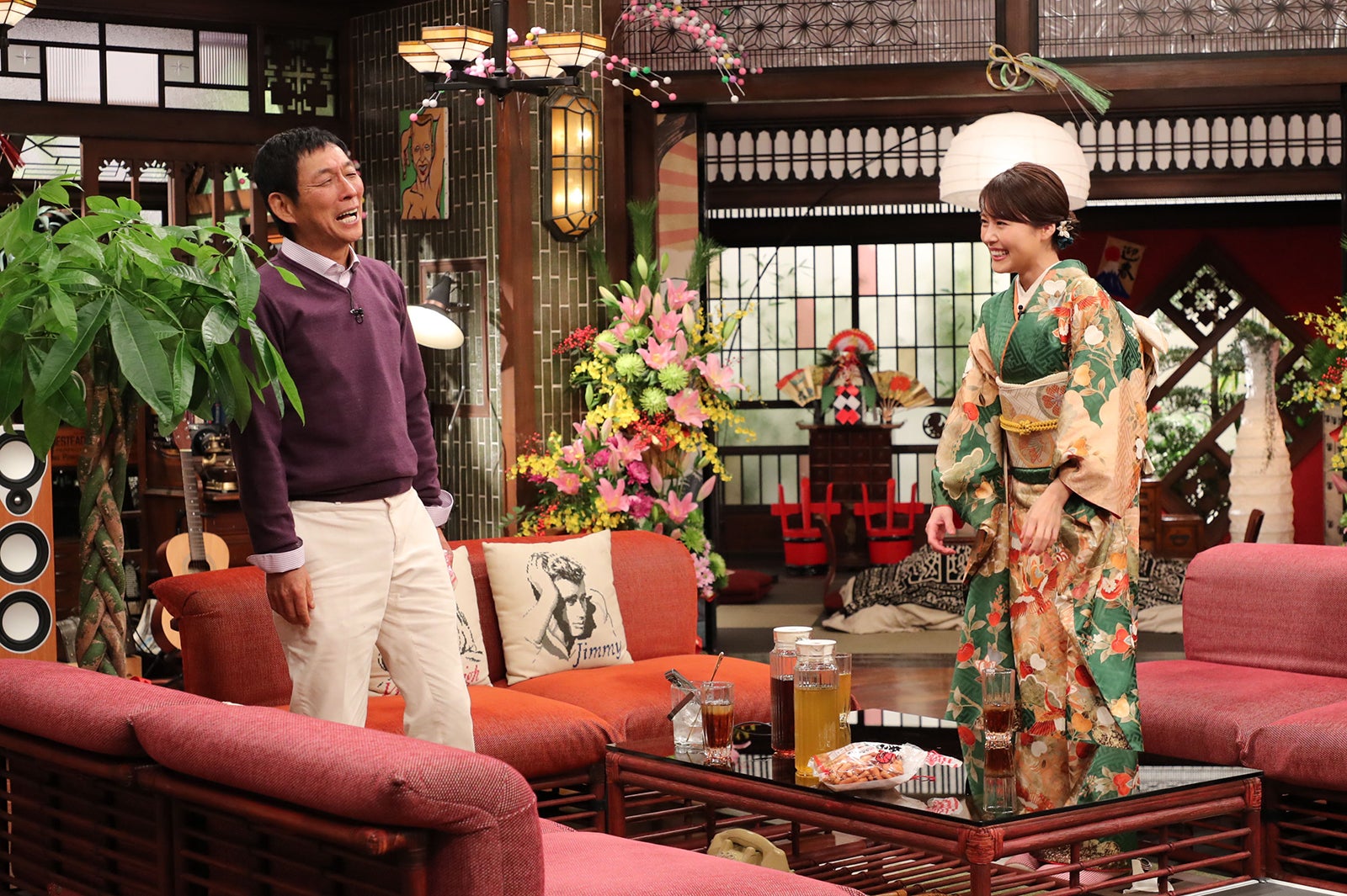 明石家さんま、有村架純（C）カンテレ