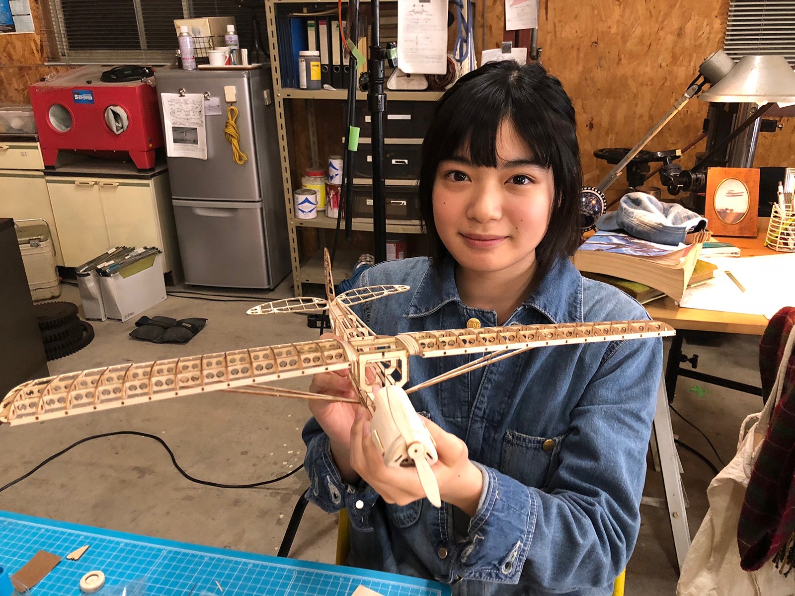 吉田美月喜／CM撮影オフショット（画像提供：所属事務所）