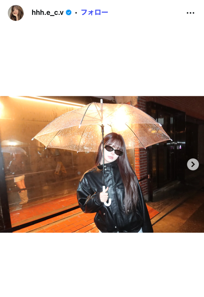 HONG EUNCHAE Instagramより