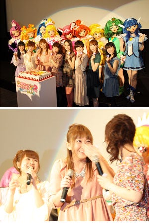 映画プリキュア 生天目仁美 キュアハート が 10年目をお祝いした超特大ケーキ に涙を流して大感激 初日舞台挨拶 モデルプレス 映画プリキュア 生天目仁美 キュアハート が 10年目をお祝いした超特大ケーキ に涙を流して大感激 初日舞台挨拶 モデルプレス