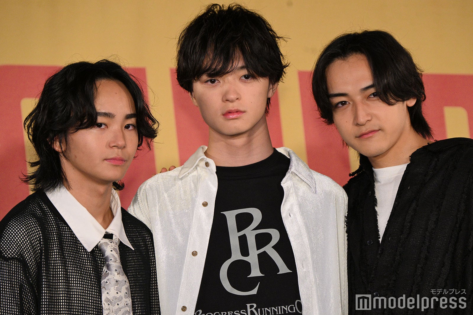 （左から）TAIKI（タイキ）、RUI（ルイ）、KANON（カノン）「クールな表情お願いします」の時の表情（C）モデルプレス