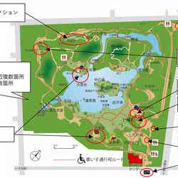 六義園園内マップ/提供画像
