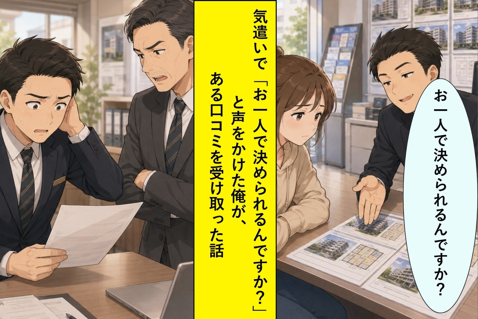 親切のつもりで安い物件を勧めた20代女性客→２週間後、店長から渡されたネット口コミ