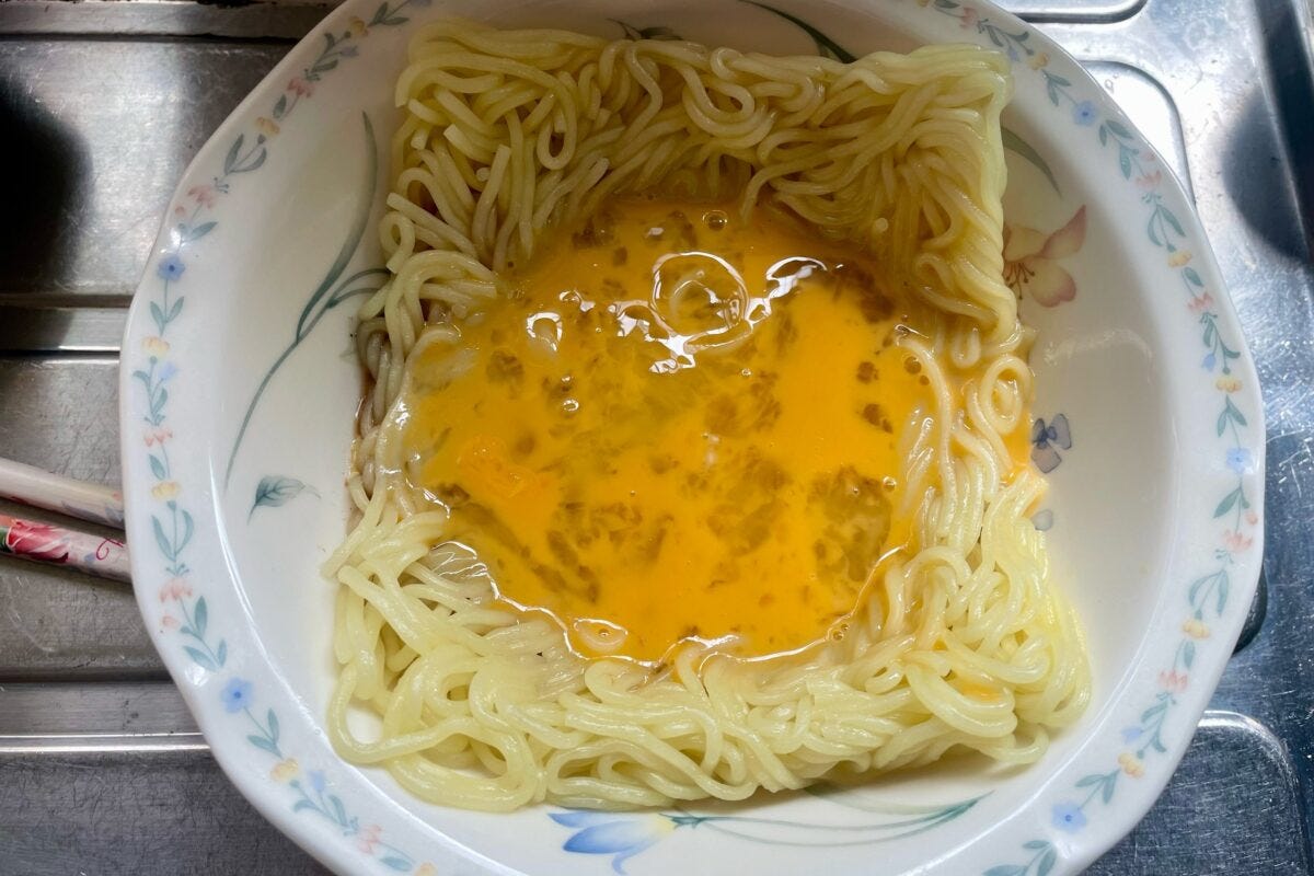 卵かけラーメン