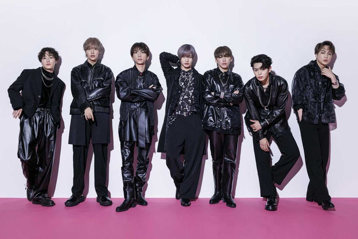 IMP.(左から)椿泰我、松井奏、鈴木大河、佐藤新、基俊介、影山拓也、横原悠毅(C)TOBE Co., Ltd.