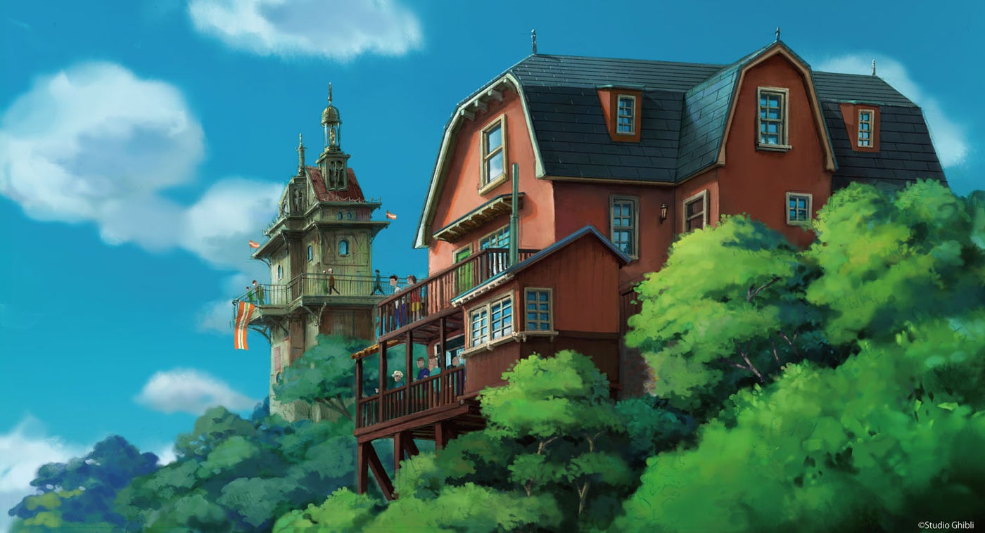 ジブリパーク「青春の丘エリア」デザイン画（C）Studio Ghibli