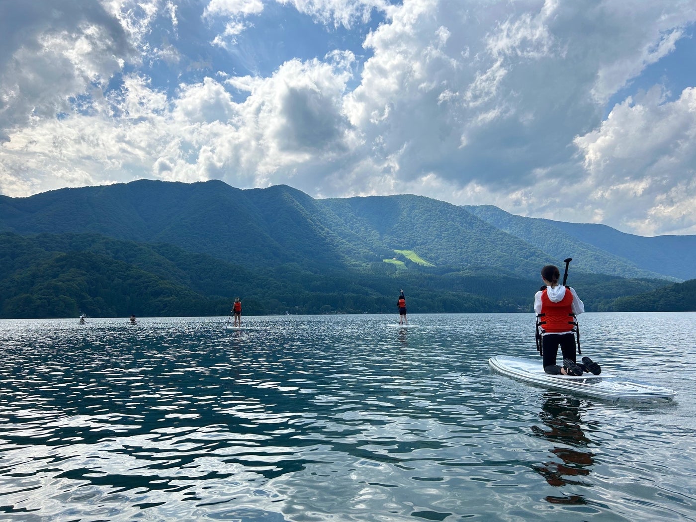 スイスイと気持ち良く進むSUP