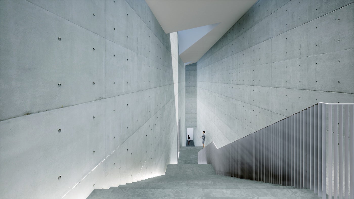 「直島新美術館」外観イメージ（C）Tadao Ando Architect ＆ Associates