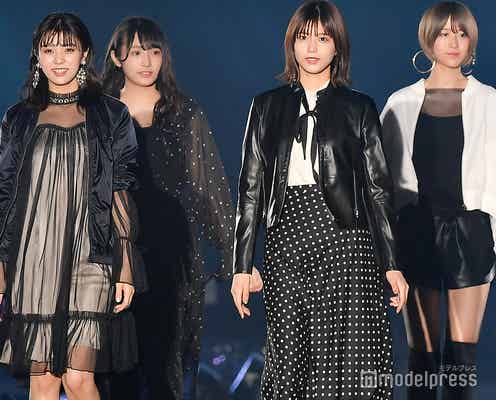 欅坂46小林由依&土生瑞穂&渡辺梨加&渡邉理佐、25歳までに遂げたい目標とは?肌見せブラックコーデで集結<TGC熊本2019>
