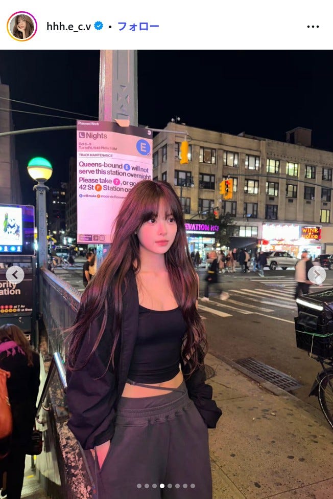 HONG EUNCHAE Instagramより