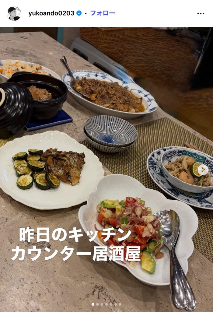 安藤優子Instagramより