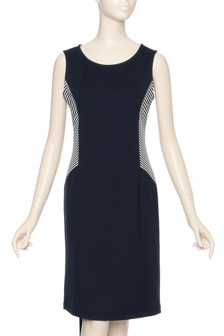 ノースリーブサイドボーダー×ポンチワンピース「TALBOTS」10,584円（税込）