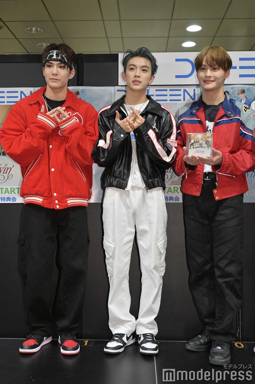 （左から）谷口太一、平本健、寺尾香信（C）モデルプレス