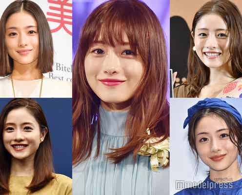 “前髪復活”話題の石原さとみ、髪型変遷まとめ ゆる巻きからハンサムボブまで…進化し続ける美貌