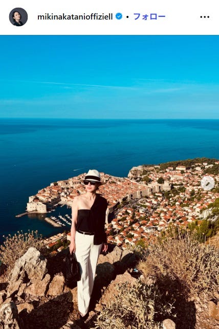 中谷美紀Instagramより