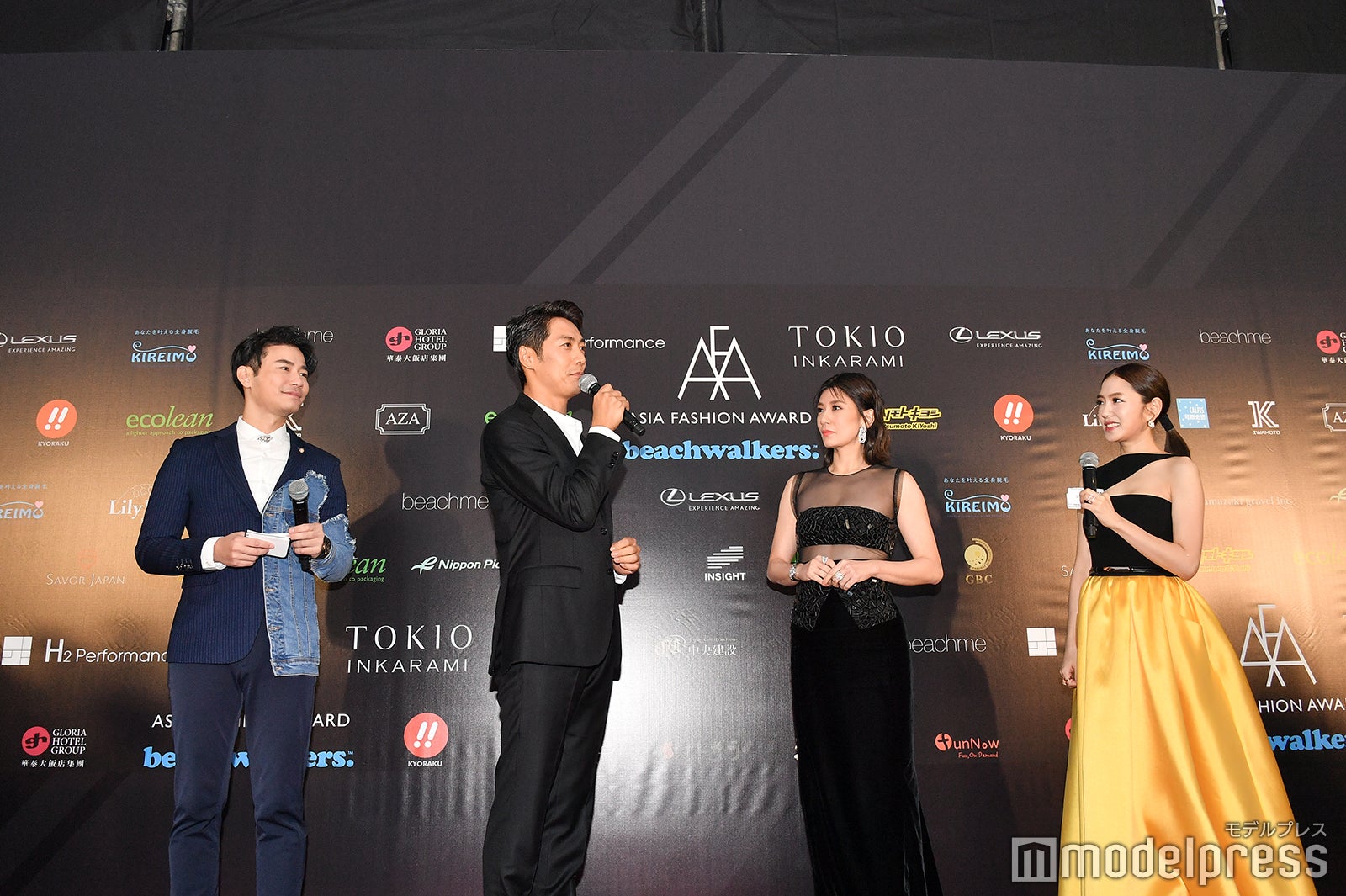 劉傑中、反町隆史、アリッサ・チア、楊千霈 （C）モデルプレス