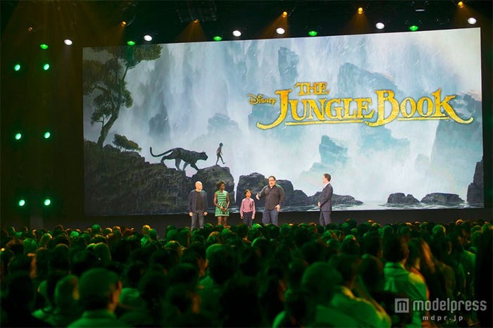 ディズニー実写版「THE JUNGLE BOOK(原題)」プレゼンテーションの様子(C)Disney