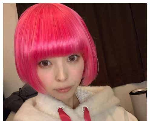 最上もが、ピンクヘアにイメチェン 妊娠中のヘアカラーに言及