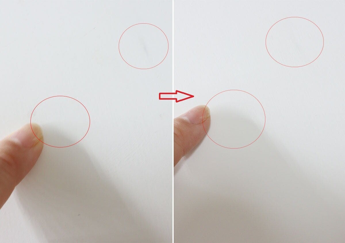 吸水ツイストパイルクロスード　汚れ落ち