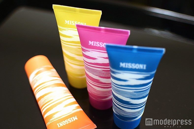 イタリアの高級ブランド「MISSONI」のバスアメニティ／画像提供：ホテル ユニバーサル ポート