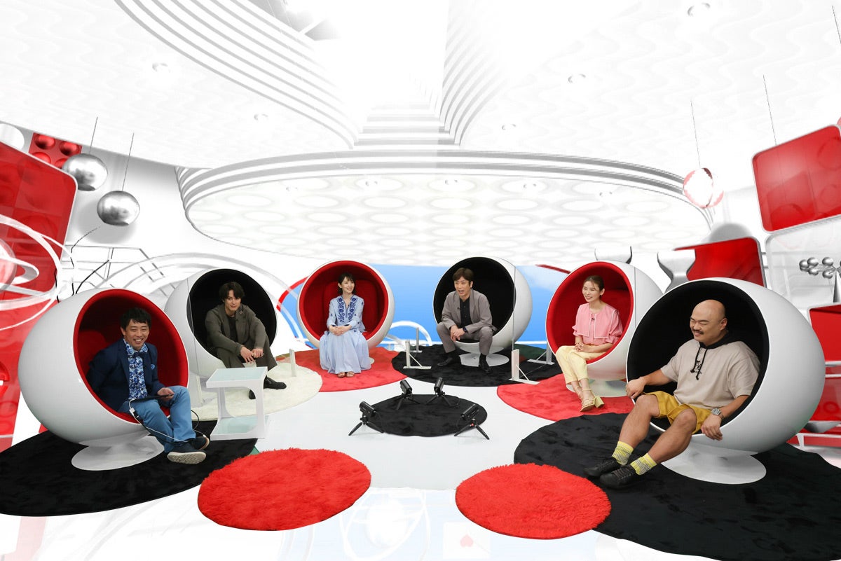 （左から）森田哲矢、間宮祥太朗、波瑠、後藤輝基、朝日奈央、クロちゃん（C）カンテレ