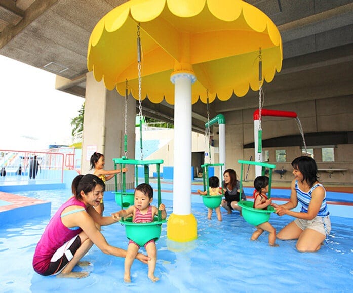 「ベビーバンジー」は小さい子どもがブランコ型の遊具で遊べます【制限】1歳以下