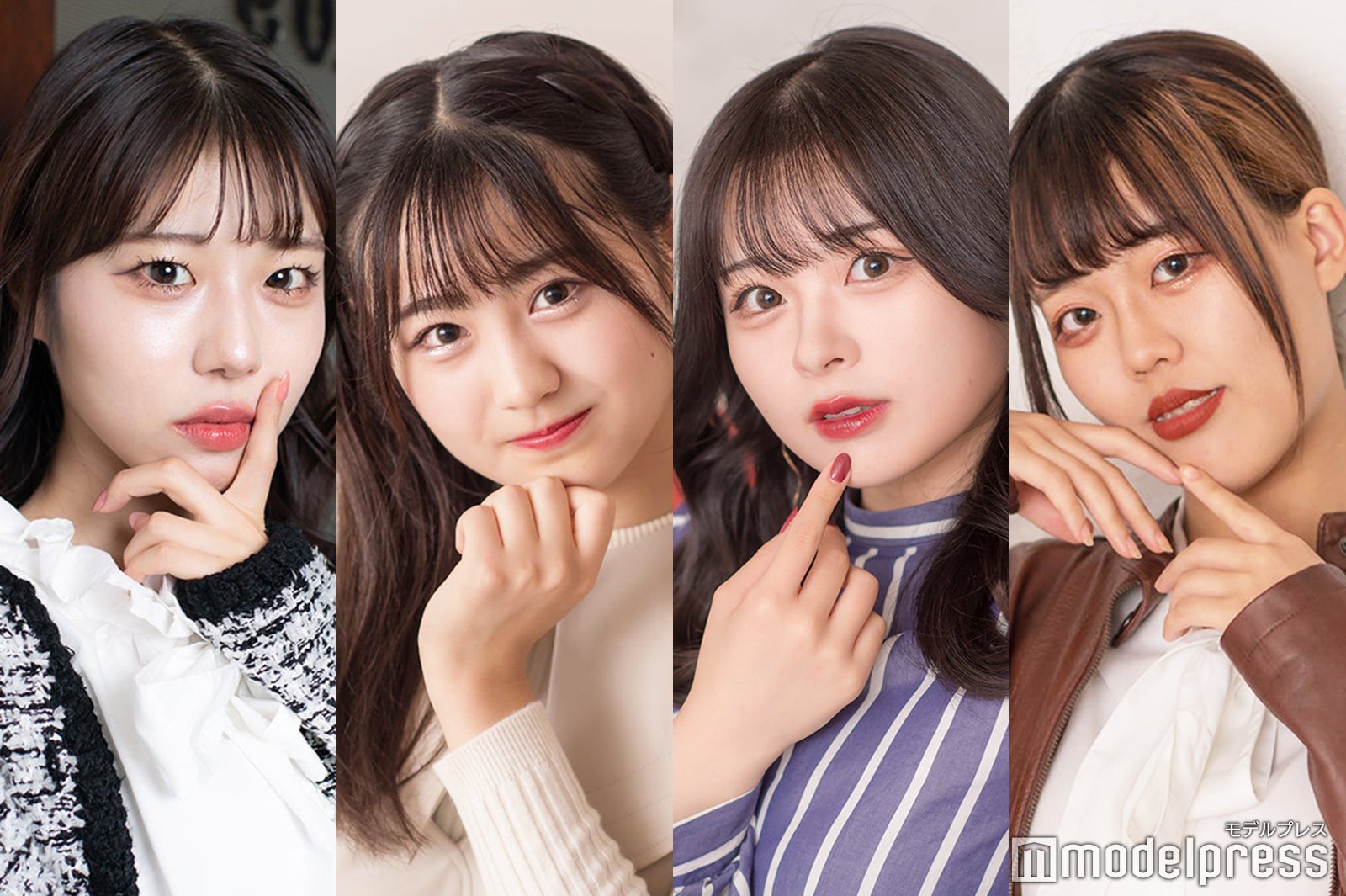 （左から）志水夏々さん、海阿以子さん、戸嶋紗良さん、高村巴香さん／「ミス横国2022」ファイナリスト（C）モデルプレス