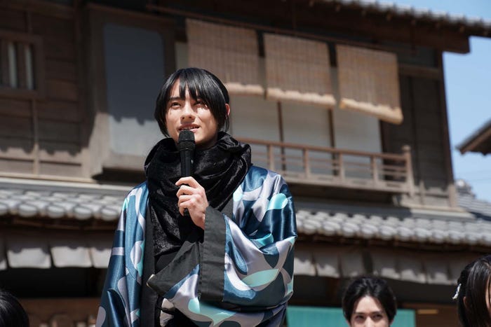 前田拳太郎「君とゆきて咲く~新選組青春録~」記者会見より(C)テレビ朝日