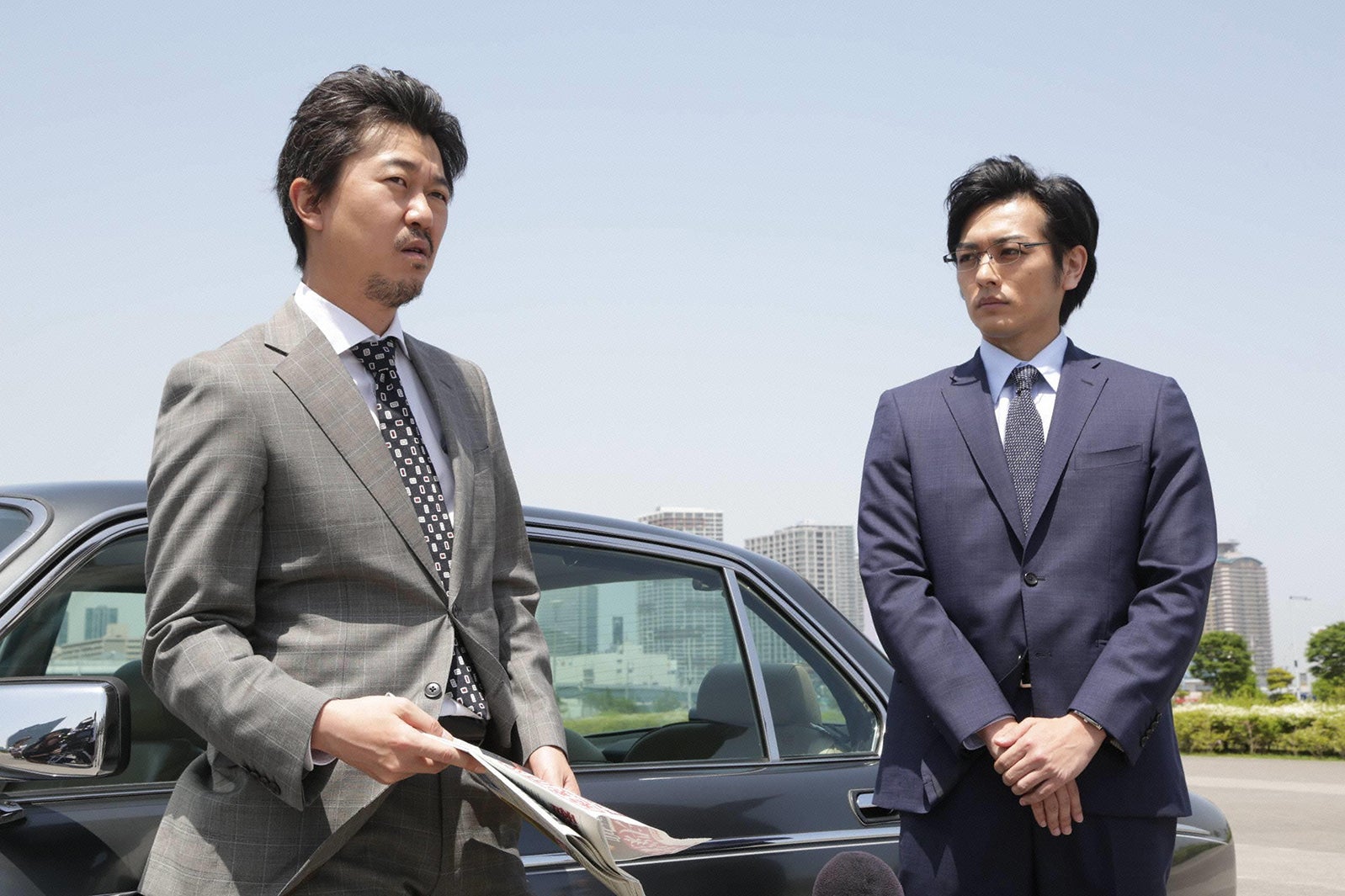 新井浩文、久保田悠来／「モンテ・クリスト伯 ー華麗なる復讐ー」第6話より（C）フジテレビ