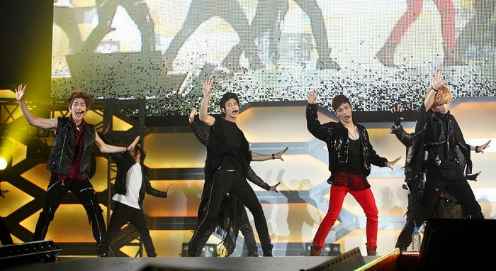 SHINee:左から オンユ、ミンホ、キー、テミン