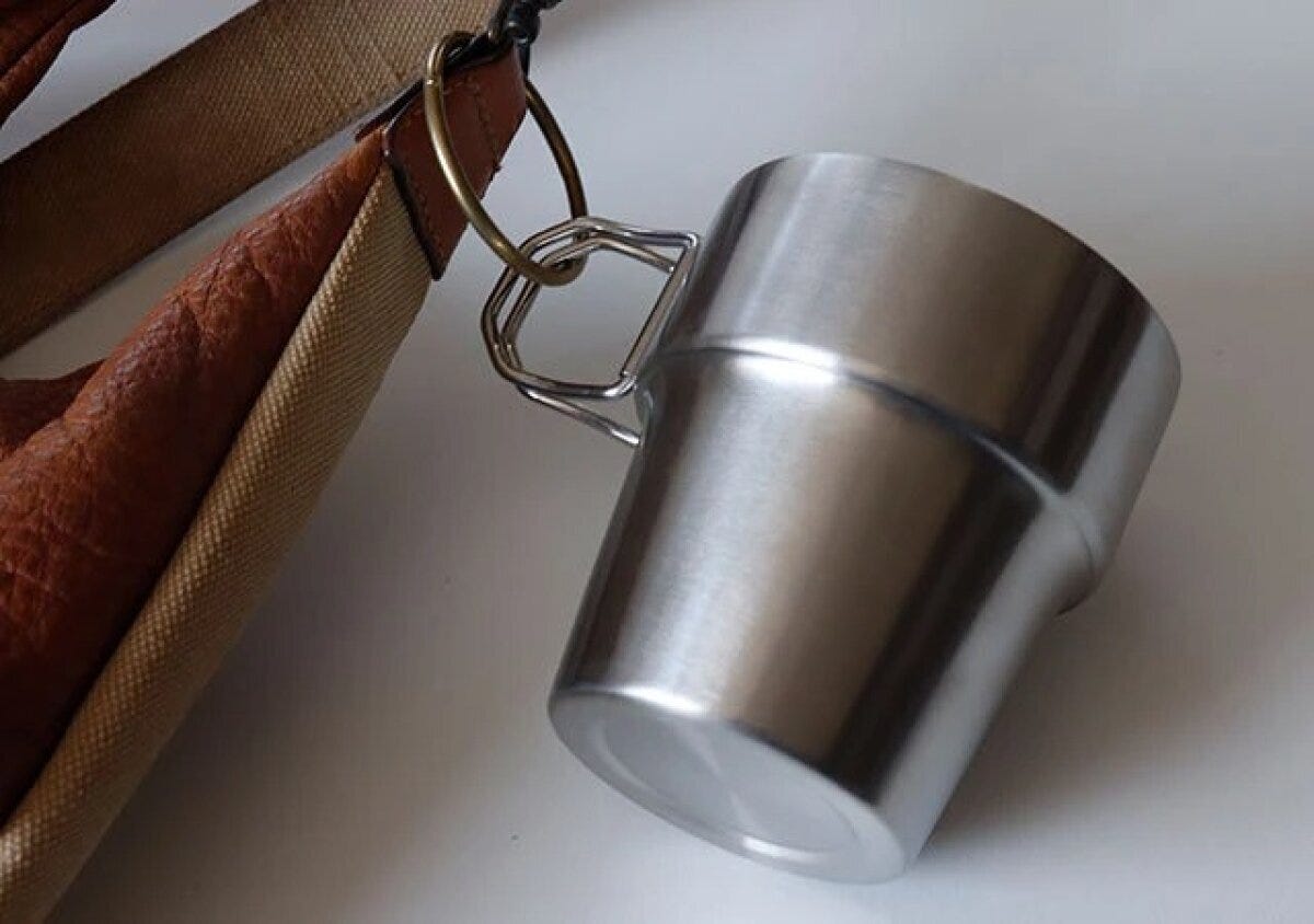 ダイソー スタッキングできる2重ステンレスカップ(300ml) ダイソー スタッキングできる2重ステンレスカップ(300ml)