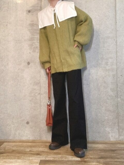 カーディガン　コーデ　秋