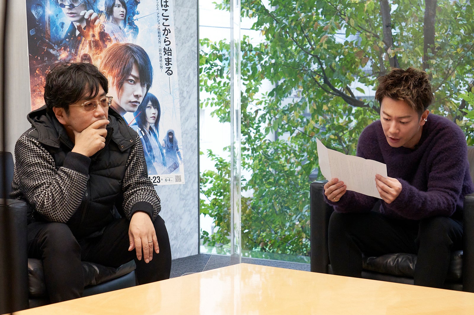 大友啓史監督、佐藤健（C）和月伸宏／集英社 （C）2020映画「るろうに剣心　最終章 The Final/The Beginning」製作委員会