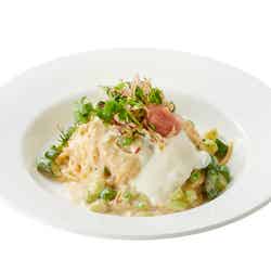 季節野菜のKiri ビアンカスパゲッティー 明太子添え/画像提供:ベルジャポン