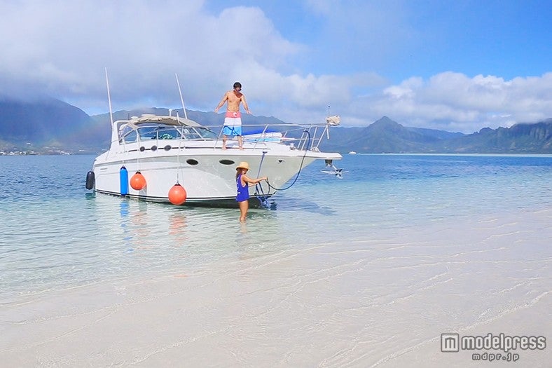 ボートでしか行けないカネオヘ・サンドバー