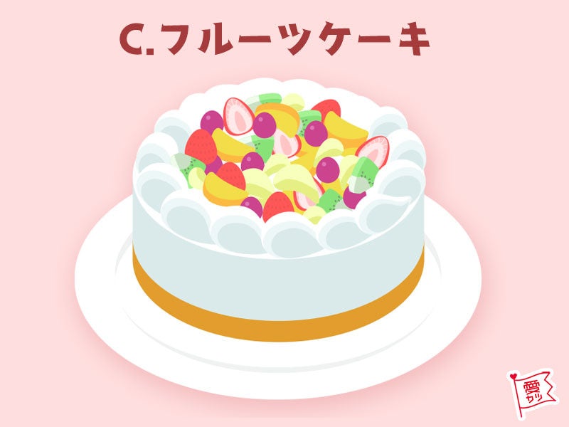 「フルーツケーキ」を選んだあなた