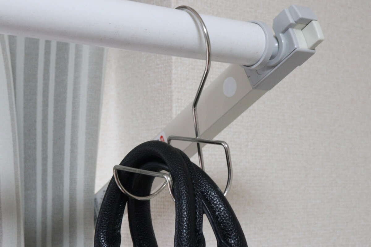 セリア 連携できるバッグホルダー セリアの連携できるバッグホルダーの使用例